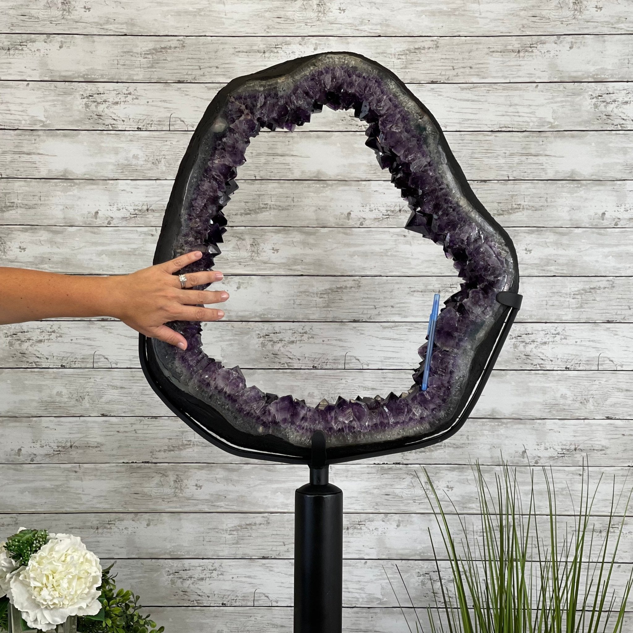 Super Quality Brazilian Amethyst Crystal Portal on a Tall Rotating Stand, 114.7 lbs & 70.5" tall Model #5604-0102 by Brazil Gems - Brazil GemsBrazil GemsSuper Quality Brazilian Amethyst Crystal Portal on a Tall Rotating Stand, 114.7 lbs & 70.5" tall Model #5604-0102 by Brazil GemsPortals on Rotating Bases5604-0102