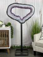 Super Quality Brazilian Amethyst Crystal Portal on a Tall Rotating Stand, 66.8 lbs & 61.9" tall Model #5604-0106 by Brazil Gems - Brazil GemsBrazil GemsSuper Quality Brazilian Amethyst Crystal Portal on a Tall Rotating Stand, 66.8 lbs & 61.9" tall Model #5604-0106 by Brazil GemsPortals on Rotating Bases5604-0106