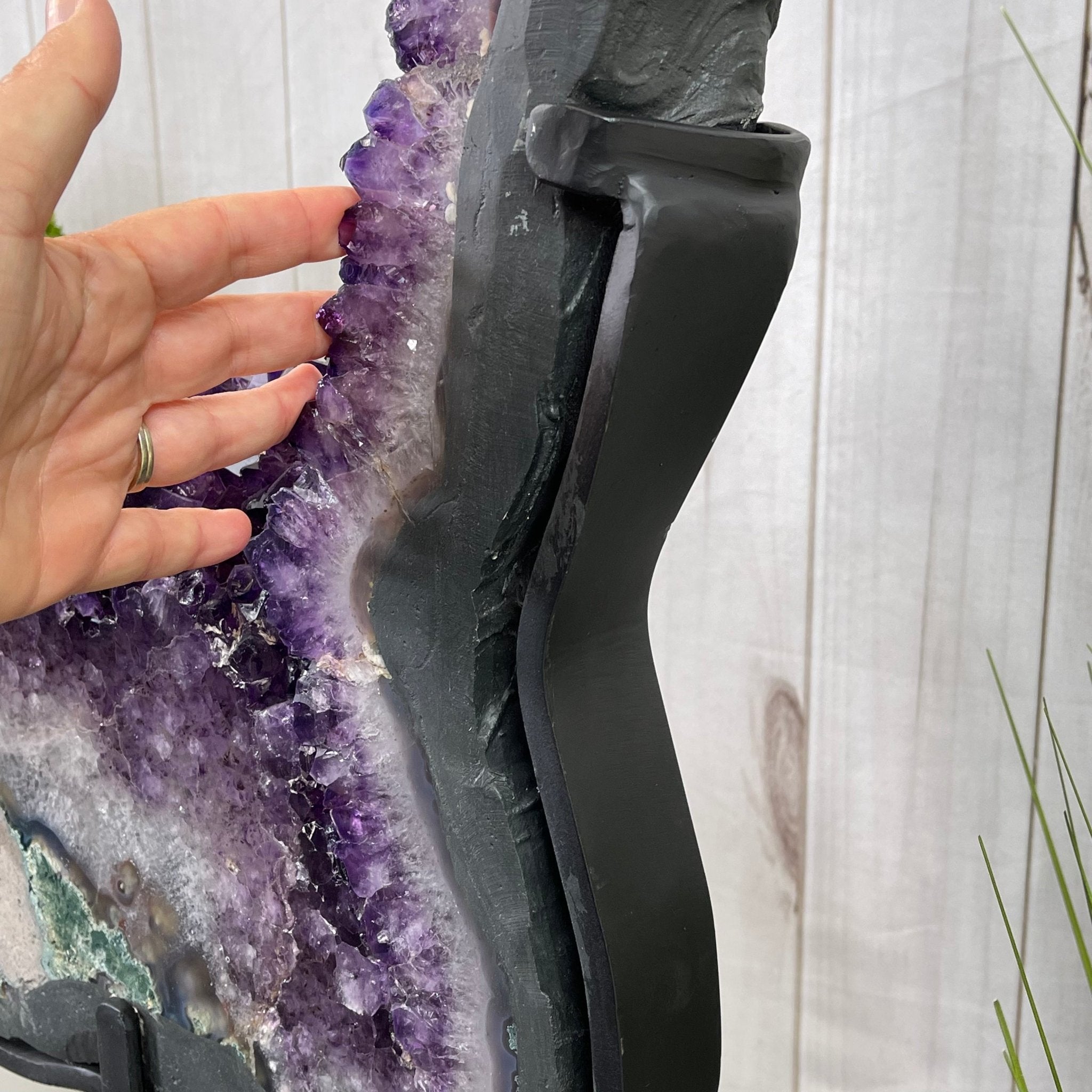 Super Quality Brazilian Amethyst Crystal Portal on a Tall Rotating Stand, 82.2 lbs & 67.25" tall Model #5604-0108 by Brazil Gems - Brazil GemsBrazil GemsSuper Quality Brazilian Amethyst Crystal Portal on a Tall Rotating Stand, 82.2 lbs & 67.25" tall Model #5604-0108 by Brazil GemsPortals on Rotating Bases5604-0108