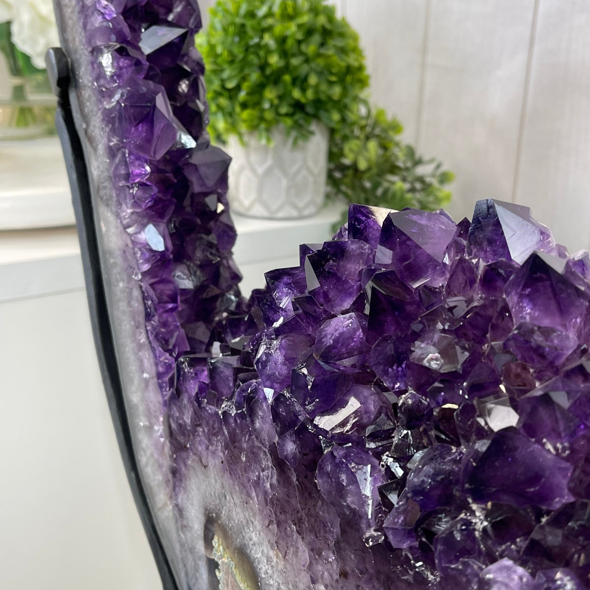 Super Quality Brazilian Amethyst Crystal Portal on a Tall Rotating Stand, 82.2 lbs & 67.25" tall Model #5604-0108 by Brazil Gems - Brazil GemsBrazil GemsSuper Quality Brazilian Amethyst Crystal Portal on a Tall Rotating Stand, 82.2 lbs & 67.25" tall Model #5604-0108 by Brazil GemsPortals on Rotating Bases5604-0108