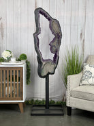 Super Quality Brazilian Amethyst Crystal Portal on a Tall Rotating Stand, 82.2 lbs & 67.25" tall Model #5604-0108 by Brazil Gems - Brazil GemsBrazil GemsSuper Quality Brazilian Amethyst Crystal Portal on a Tall Rotating Stand, 82.2 lbs & 67.25" tall Model #5604-0108 by Brazil GemsPortals on Rotating Bases5604-0108