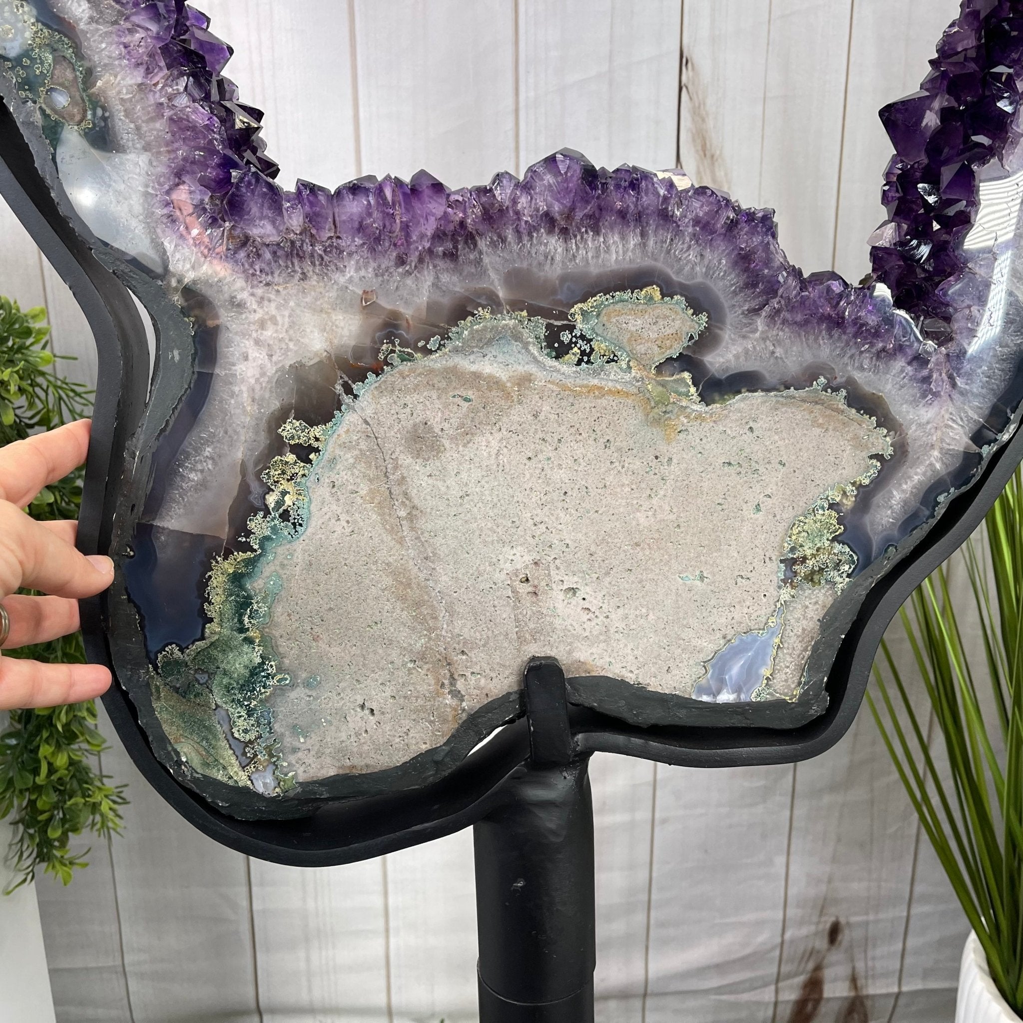 Super Quality Brazilian Amethyst Crystal Portal on a Tall Rotating Stand, 82.2 lbs & 67.25" tall Model #5604-0108 by Brazil Gems - Brazil GemsBrazil GemsSuper Quality Brazilian Amethyst Crystal Portal on a Tall Rotating Stand, 82.2 lbs & 67.25" tall Model #5604-0108 by Brazil GemsPortals on Rotating Bases5604-0108