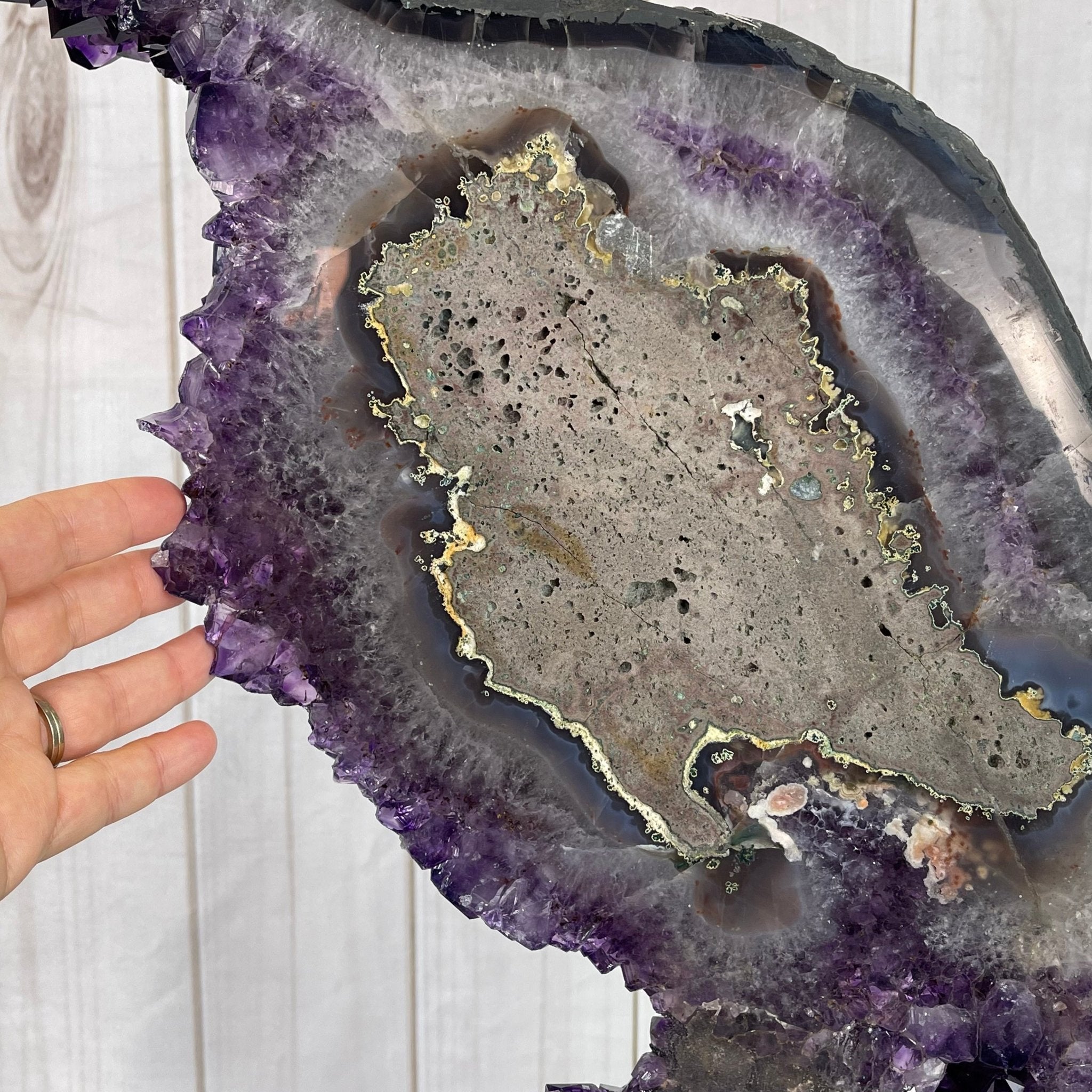 Super Quality Brazilian Amethyst Crystal Portal on a Tall Rotating Stand, 82.2 lbs & 67.25" tall Model #5604-0108 by Brazil Gems - Brazil GemsBrazil GemsSuper Quality Brazilian Amethyst Crystal Portal on a Tall Rotating Stand, 82.2 lbs & 67.25" tall Model #5604-0108 by Brazil GemsPortals on Rotating Bases5604-0108