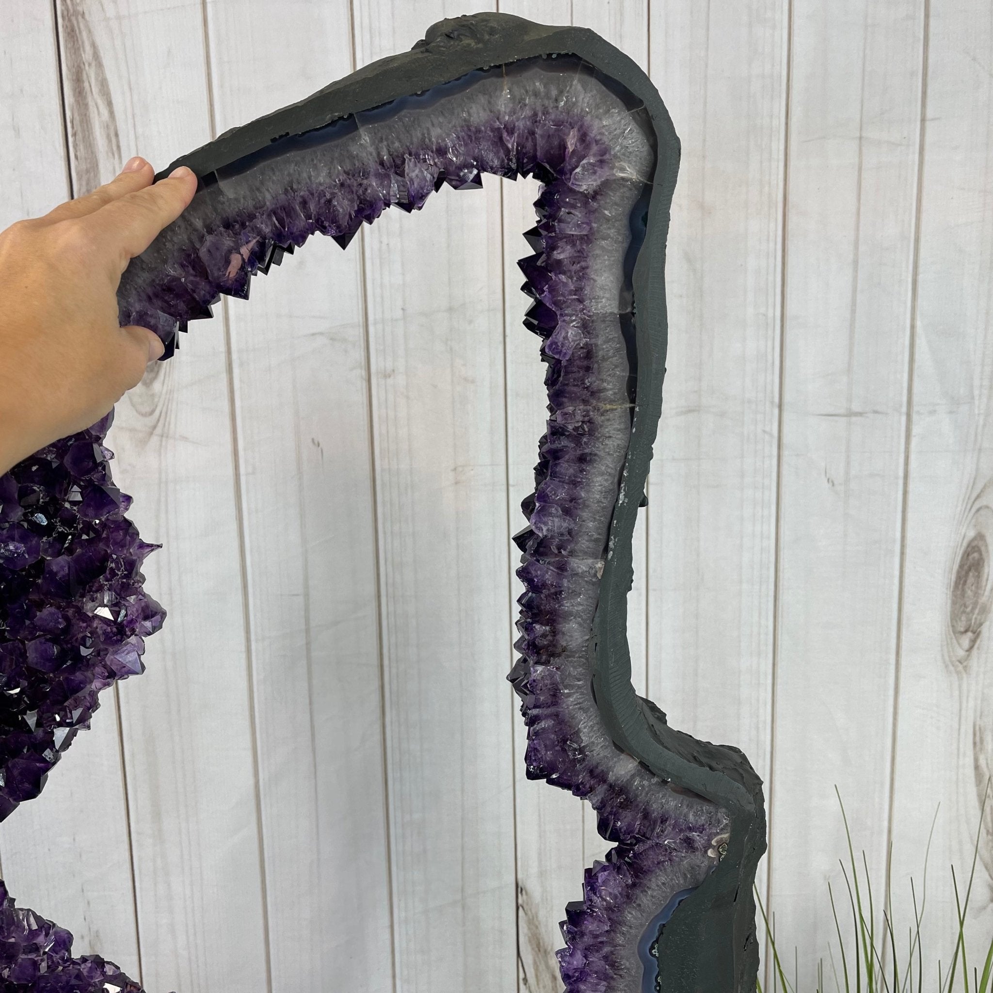 Super Quality Brazilian Amethyst Crystal Portal on a Tall Rotating Stand, 82.2 lbs & 67.25" tall Model #5604-0108 by Brazil Gems - Brazil GemsBrazil GemsSuper Quality Brazilian Amethyst Crystal Portal on a Tall Rotating Stand, 82.2 lbs & 67.25" tall Model #5604-0108 by Brazil GemsPortals on Rotating Bases5604-0108
