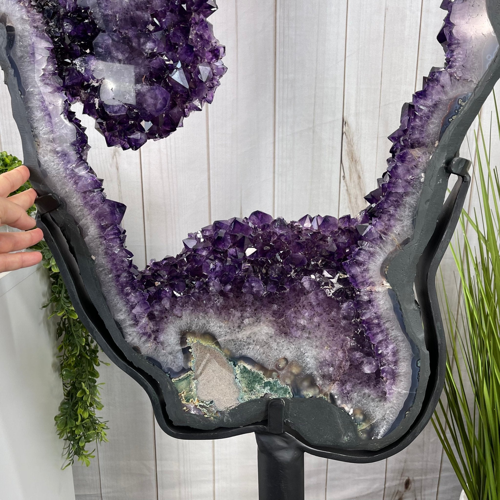 Super Quality Brazilian Amethyst Crystal Portal on a Tall Rotating Stand, 82.2 lbs & 67.25" tall Model #5604-0108 by Brazil Gems - Brazil GemsBrazil GemsSuper Quality Brazilian Amethyst Crystal Portal on a Tall Rotating Stand, 82.2 lbs & 67.25" tall Model #5604-0108 by Brazil GemsPortals on Rotating Bases5604-0108