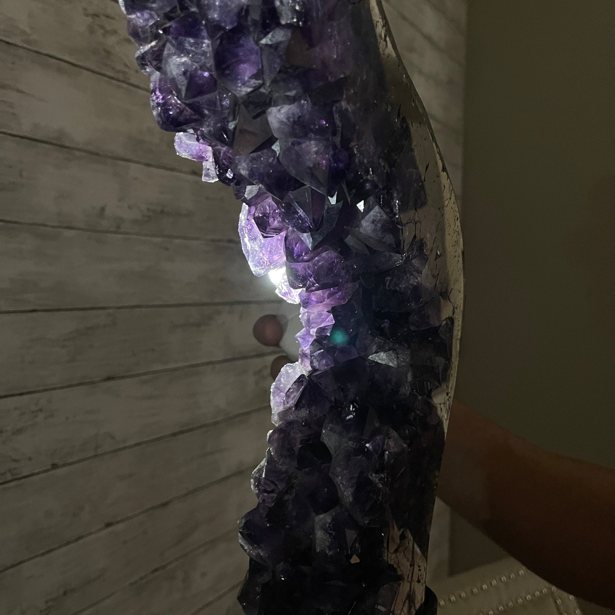Super Quality Brazilian Amethyst Crystal Portal on a Tall Rotating Stand, 83.8 lbs & 70.7" tall Model #5604-0095 by Brazil Gems - Brazil GemsBrazil GemsSuper Quality Brazilian Amethyst Crystal Portal on a Tall Rotating Stand, 83.8 lbs & 70.7" tall Model #5604-0095 by Brazil GemsPortals on Rotating Bases5604-0095
