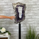 Super Quality Brazilian Amethyst Crystal Portal on a Tall Rotating Stand, 86 lbs & 69.75" tall Model #5604-0096 by Brazil Gems - Brazil GemsBrazil GemsSuper Quality Brazilian Amethyst Crystal Portal on a Tall Rotating Stand, 86 lbs & 69.75" tall Model #5604-0096 by Brazil GemsPortals on Rotating Bases5604-0096