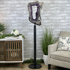 Super Quality Brazilian Amethyst Crystal Portal on a Tall Rotating Stand, 86 lbs & 69.75" tall Model #5604-0096 by Brazil Gems - Brazil GemsBrazil GemsSuper Quality Brazilian Amethyst Crystal Portal on a Tall Rotating Stand, 86 lbs & 69.75" tall Model #5604-0096 by Brazil GemsPortals on Rotating Bases5604-0096