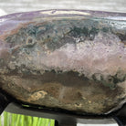 Super Quality Brazilian Amethyst Geode Side Table, 38.6 lbs, 23.75" tall on a metal base #1384-0028 by Brazil Gems - Brazil GemsBrazil GemsSuper Quality Brazilian Amethyst Geode Side Table, 38.6 lbs, 23.75" tall on a metal base #1384-0028 by Brazil GemsTables: Side1384-0028