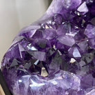 Super Quality Brazilian Amethyst Geode Side Table, 38.6 lbs, 23.75" tall on a metal base #1384-0028 by Brazil Gems - Brazil GemsBrazil GemsSuper Quality Brazilian Amethyst Geode Side Table, 38.6 lbs, 23.75" tall on a metal base #1384-0028 by Brazil GemsTables: Side1384-0028