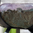 Super Quality Brazilian Amethyst Geode Side Table, 41.1 lbs, 23.75" tall on a metal base #1384-0029 by Brazil Gems - Brazil GemsBrazil GemsSuper Quality Brazilian Amethyst Geode Side Table, 41.1 lbs, 23.75" tall on a metal base #1384-0029 by Brazil GemsTables: Side1384-0029