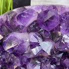 Super Quality Brazilian Amethyst Geode Side Table, 41.1 lbs, 23.75" tall on a metal base #1384-0029 by Brazil Gems - Brazil GemsBrazil GemsSuper Quality Brazilian Amethyst Geode Side Table, 41.1 lbs, 23.75" tall on a metal base #1384-0029 by Brazil GemsTables: Side1384-0029