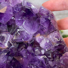 Super Quality Brazilian Amethyst Geode Side Table, 41.1 lbs, 23.75" tall on a metal base #1384-0029 by Brazil Gems - Brazil GemsBrazil GemsSuper Quality Brazilian Amethyst Geode Side Table, 41.1 lbs, 23.75" tall on a metal base #1384-0029 by Brazil GemsTables: Side1384-0029