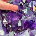 Super Quality Brazilian Amethyst Geode Side Table, 41.1 lbs, 23.75" tall on a metal base #1384-0029 by Brazil Gems - Brazil GemsBrazil GemsSuper Quality Brazilian Amethyst Geode Side Table, 41.1 lbs, 23.75" tall on a metal base #1384-0029 by Brazil GemsTables: Side1384-0029