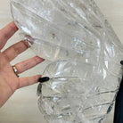 Super Quality Clear Quartz Angel Wings on a Metal Base, 19 lbs & 23" Tall #4444CQ - 001 - Brazil GemsBrazil GemsSuper Quality Clear Quartz Angel Wings on a Metal Base, 19 lbs & 23" Tall #4444CQ - 001Carved Angel Wings4444CQ - 001