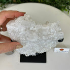 Super Quality Clear Quartz Cluster, Metal Stand, 2.3 lbs & 7.2" Tall5495 - 0079 - Brazil GemsBrazil GemsSuper Quality Clear Quartz Cluster, Metal Stand, 2.3 lbs & 7.2" Tall5495 - 0079Clusters on Fixed Bases5495 - 0079