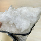 Super Quality Clear Quartz Cluster, Metal Stand, 33.7 lbs & 15.7" Tall 5495 - 0099 - Brazil GemsBrazil GemsSuper Quality Clear Quartz Cluster, Metal Stand, 33.7 lbs & 15.7" Tall 5495 - 0099Clusters on Fixed Bases5495 - 0099