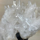 Super Quality Clear Quartz Cluster, Metal Stand, 33.7 lbs & 15.7" Tall 5495 - 0099 - Brazil GemsBrazil GemsSuper Quality Clear Quartz Cluster, Metal Stand, 33.7 lbs & 15.7" Tall 5495 - 0099Clusters on Fixed Bases5495 - 0099
