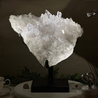 Super Quality Clear Quartz Cluster, Metal Stand, 33.7 lbs & 15.7" Tall 5495 - 0099 - Brazil GemsBrazil GemsSuper Quality Clear Quartz Cluster, Metal Stand, 33.7 lbs & 15.7" Tall 5495 - 0099Clusters on Fixed Bases5495 - 0099