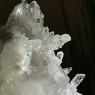 Super Quality Clear Quartz Cluster, Metal Stand, 3.5 lbs & 8.2" Tall 5495 - 0084 - Brazil GemsBrazil GemsSuper Quality Clear Quartz Cluster, Metal Stand, 3.5 lbs & 8.2" Tall 5495 - 0084Clusters on Fixed Bases5495 - 0084