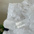 Super Quality Clear Quartz Cluster, Metal Stand, 3.5 lbs & 8.2" Tall 5495 - 0084 - Brazil GemsBrazil GemsSuper Quality Clear Quartz Cluster, Metal Stand, 3.5 lbs & 8.2" Tall 5495 - 0084Clusters on Fixed Bases5495 - 0084