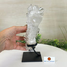 Super Quality Clear Quartz Cluster, Metal Stand, 4 lbs & 9.6" Tall 5495 - 0086 - Brazil GemsBrazil GemsSuper Quality Clear Quartz Cluster, Metal Stand, 4 lbs & 9.6" Tall 5495 - 0086Clusters on Fixed Bases5495 - 0086