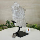 Super Quality Clear Quartz Cluster, Metal Stand, 4 lbs & 9.6" Tall 5495 - 0086 - Brazil GemsBrazil GemsSuper Quality Clear Quartz Cluster, Metal Stand, 4 lbs & 9.6" Tall 5495 - 0086Clusters on Fixed Bases5495 - 0086