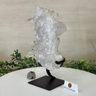 Super Quality Clear Quartz Cluster, Metal Stand, 4 lbs & 9.6" Tall 5495 - 0086 - Brazil GemsBrazil GemsSuper Quality Clear Quartz Cluster, Metal Stand, 4 lbs & 9.6" Tall 5495 - 0086Clusters on Fixed Bases5495 - 0086
