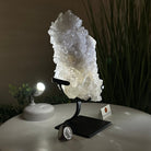 Super Quality Clear Quartz Cluster, Metal Stand, 4 lbs & 9.6" Tall 5495 - 0086 - Brazil GemsBrazil GemsSuper Quality Clear Quartz Cluster, Metal Stand, 4 lbs & 9.6" Tall 5495 - 0086Clusters on Fixed Bases5495 - 0086