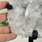 Super Quality Clear Quartz Cluster, Metal Stand, 4.1 lbs & 10.1" Tall 5495 - 0087 - Brazil GemsBrazil GemsSuper Quality Clear Quartz Cluster, Metal Stand, 4.1 lbs & 10.1" Tall 5495 - 0087Clusters on Fixed Bases5495 - 0087