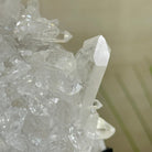 Super Quality Clear Quartz Cluster, Metal Stand, 4.1 lbs & 10.1" Tall 5495 - 0087 - Brazil GemsBrazil GemsSuper Quality Clear Quartz Cluster, Metal Stand, 4.1 lbs & 10.1" Tall 5495 - 0087Clusters on Fixed Bases5495 - 0087