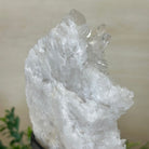 Super Quality Clear Quartz Cluster, Metal Stand, 4.1 lbs & 10.1" Tall 5495 - 0087 - Brazil GemsBrazil GemsSuper Quality Clear Quartz Cluster, Metal Stand, 4.1 lbs & 10.1" Tall 5495 - 0087Clusters on Fixed Bases5495 - 0087