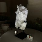 Super Quality Clear Quartz Cluster, Metal Stand, 4.1 lbs & 10.1" Tall 5495 - 0087 - Brazil GemsBrazil GemsSuper Quality Clear Quartz Cluster, Metal Stand, 4.1 lbs & 10.1" Tall 5495 - 0087Clusters on Fixed Bases5495 - 0087