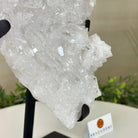 Super Quality Clear Quartz Cluster, Metal Stand, 5.3 lbs & 10.3" Tall 5495 - 0096 - Brazil GemsBrazil GemsSuper Quality Clear Quartz Cluster, Metal Stand, 5.3 lbs & 10.3" Tall 5495 - 0096Clusters on Fixed Bases5495 - 0096