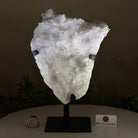 Super Quality Clear Quartz Cluster, Metal Stand, 5.3 lbs & 10.3" Tall 5495 - 0096 - Brazil GemsBrazil GemsSuper Quality Clear Quartz Cluster, Metal Stand, 5.3 lbs & 10.3" Tall 5495 - 0096Clusters on Fixed Bases5495 - 0096