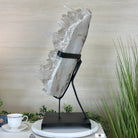 Super Quality Clear Quartz Cluster, Metal Stand, 84.5 lbs & 26.7" Tall 5495 - 0103 - Brazil GemsBrazil GemsSuper Quality Clear Quartz Cluster, Metal Stand, 84.5 lbs & 26.7" Tall 5495 - 0103Clusters on Fixed Bases5495 - 0103