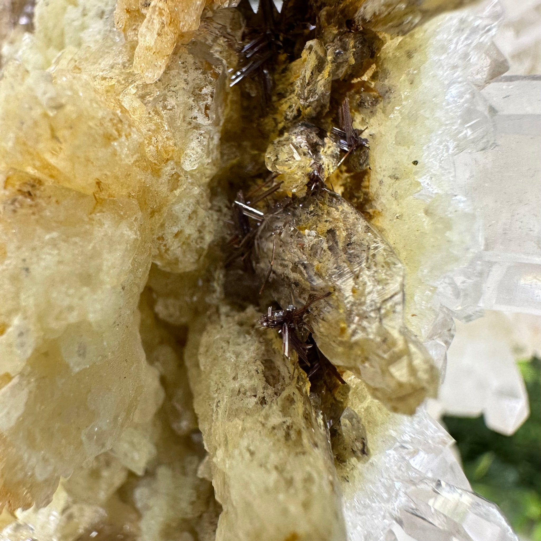 Super Quality Clear Quartz Cluster on a Rotating Metal Base, 11.7 lbs & 18" Tall 5495R - 004 - Brazil GemsBrazil GemsSuper Quality Clear Quartz Cluster on a Rotating Metal Base, 11.7 lbs & 18" Tall 5495R - 004Clusters on Rotating Bases5495R - 004