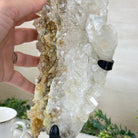 Super Quality Clear Quartz Cluster on a Rotating Metal Base, 11.7 lbs & 18" Tall 5495R - 004 - Brazil GemsBrazil GemsSuper Quality Clear Quartz Cluster on a Rotating Metal Base, 11.7 lbs & 18" Tall 5495R - 004Clusters on Rotating Bases5495R - 004