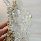 Super Quality Clear Quartz Cluster on a Rotating Metal Base, 11.7 lbs & 18" Tall 5495R - 004 - Brazil GemsBrazil GemsSuper Quality Clear Quartz Cluster on a Rotating Metal Base, 11.7 lbs & 18" Tall 5495R - 004Clusters on Rotating Bases5495R - 004