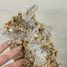 Super Quality Clear Quartz Cluster on a Rotating Metal Base, 11.7 lbs & 18" Tall 5495R - 004 - Brazil GemsBrazil GemsSuper Quality Clear Quartz Cluster on a Rotating Metal Base, 11.7 lbs & 18" Tall 5495R - 004Clusters on Rotating Bases5495R - 004