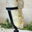 Super Quality Clear Quartz Cluster on a Rotating Metal Base, 11.7 lbs & 18" Tall 5495R - 004 - Brazil GemsBrazil GemsSuper Quality Clear Quartz Cluster on a Rotating Metal Base, 11.7 lbs & 18" Tall 5495R - 004Clusters on Rotating Bases5495R - 004