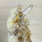 Super Quality Clear Quartz Cluster on a Rotating Metal Base, 11.7 lbs & 18" Tall 5495R - 004 - Brazil GemsBrazil GemsSuper Quality Clear Quartz Cluster on a Rotating Metal Base, 11.7 lbs & 18" Tall 5495R - 004Clusters on Rotating Bases5495R - 004