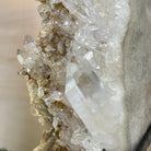 Super Quality Clear Quartz Cluster on a Rotating Metal Base, 11.7 lbs & 18" Tall 5495R - 004 - Brazil GemsBrazil GemsSuper Quality Clear Quartz Cluster on a Rotating Metal Base, 11.7 lbs & 18" Tall 5495R - 004Clusters on Rotating Bases5495R - 004