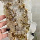 Super Quality Clear Quartz Cluster on a Rotating Metal Base, 11.7 lbs & 18" Tall 5495R - 004 - Brazil GemsBrazil GemsSuper Quality Clear Quartz Cluster on a Rotating Metal Base, 11.7 lbs & 18" Tall 5495R - 004Clusters on Rotating Bases5495R - 004