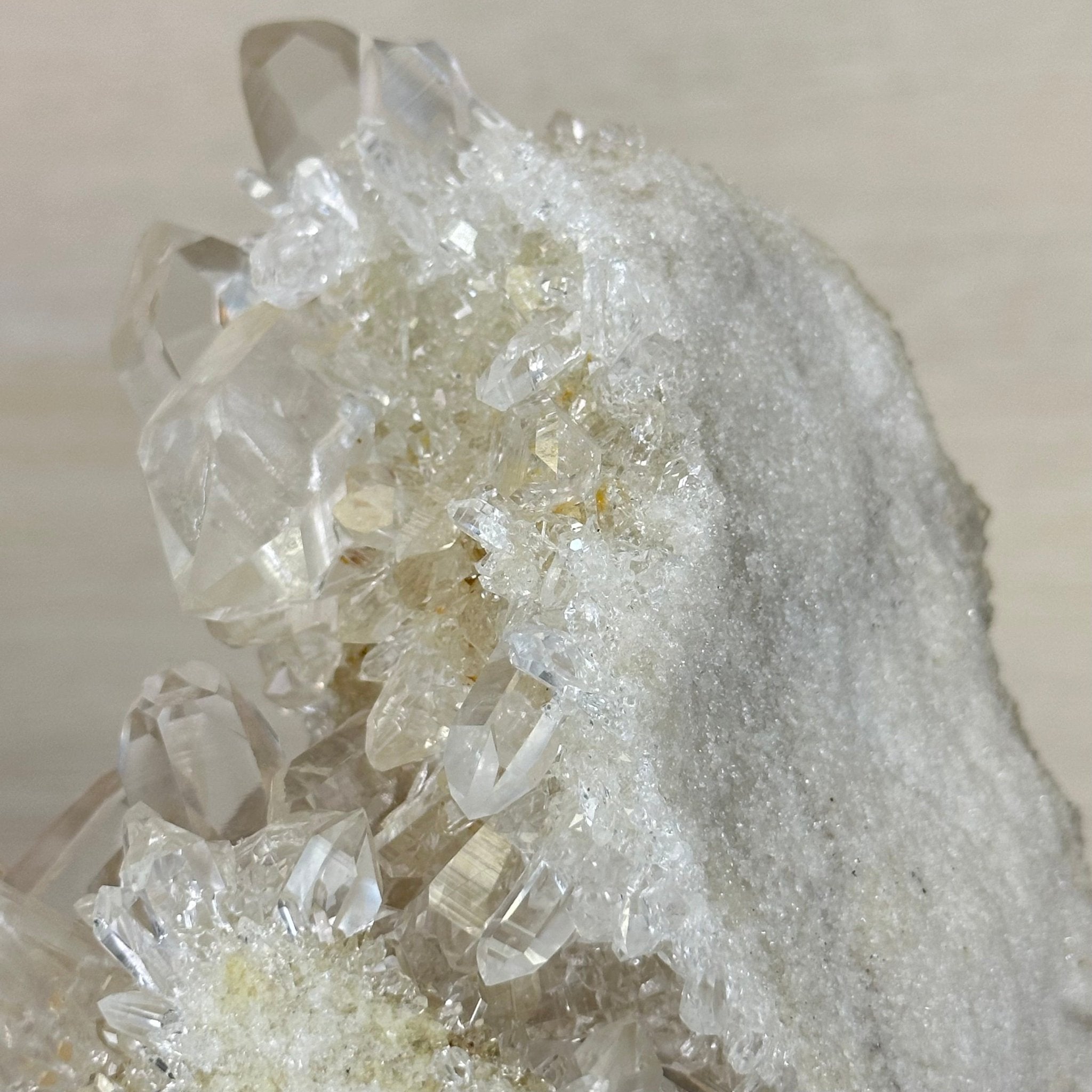 Super Quality Clear Quartz Cluster on a Rotating Metal Base, 26.5 lbs & 20.1" Tall 5495R - 005 - Brazil GemsBrazil GemsSuper Quality Clear Quartz Cluster on a Rotating Metal Base, 26.5 lbs & 20.1" Tall 5495R - 005Clusters on Rotating Bases5495R - 005