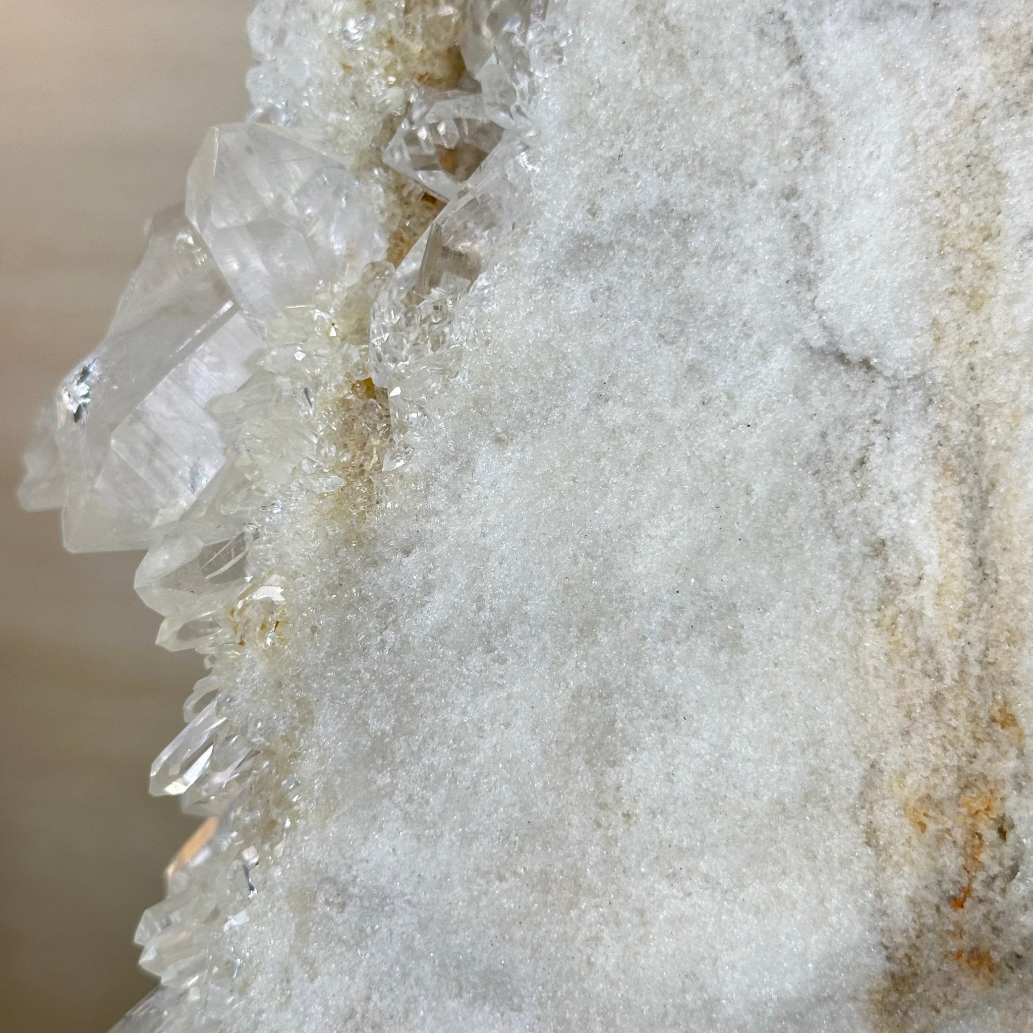 Super Quality Clear Quartz Cluster on a Rotating Metal Base, 26.5 lbs & 20.1" Tall 5495R - 005 - Brazil GemsBrazil GemsSuper Quality Clear Quartz Cluster on a Rotating Metal Base, 26.5 lbs & 20.1" Tall 5495R - 005Clusters on Rotating Bases5495R - 005