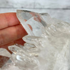 Super Quality Clear Quartz Crystal Cluster, metal base, 8.4 lbs & 11.1" Tall #5495-0077 by Brazil Gems® - Brazil GemsBrazil GemsSuper Quality Clear Quartz Crystal Cluster, metal base, 8.4 lbs & 11.1" Tall #5495-0077 by Brazil Gems®Clusters on Fixed Bases5495-0077