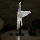 Super Quality Clear Quartz Point on a Metal Stand, 3 lbs & 12.1" Tall #3121CQ-003 - Brazil GemsBrazil GemsSuper Quality Clear Quartz Point on a Metal Stand, 3 lbs & 12.1" Tall #3121CQ-003Crystal Points3121CQ-003