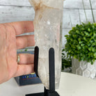 Super Quality Clear Quartz Point on a Metal Stand, 3 lbs & 12.1" Tall #3121CQ-003 - Brazil GemsBrazil GemsSuper Quality Clear Quartz Point on a Metal Stand, 3 lbs & 12.1" Tall #3121CQ-003Crystal Points3121CQ-003