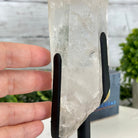 Super Quality Clear Quartz Point on a Metal Stand, 3 lbs & 12.1" Tall #3121CQ-003 - Brazil GemsBrazil GemsSuper Quality Clear Quartz Point on a Metal Stand, 3 lbs & 12.1" Tall #3121CQ-003Crystal Points3121CQ-003